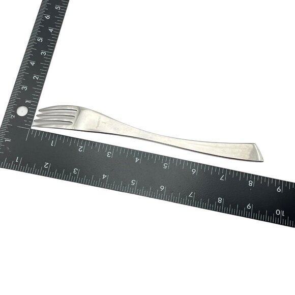 YAMAZAKI Alba‎ Stainless Flatware Fork  Plain Slanted Tip Handle - Picture 8 of 8